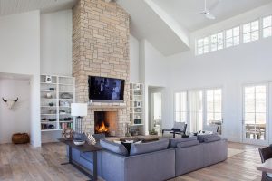 Koda Modern Farmhouse fireplace