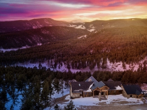 Caribou Ridge Home at Sunset