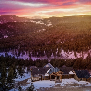 Caribou Ridge Home at Sunset