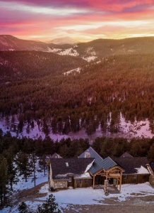 Caribou Ridge Home at Sunset