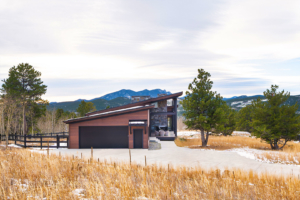 Caribou Ridge Lot 7 Exterior West Elevation